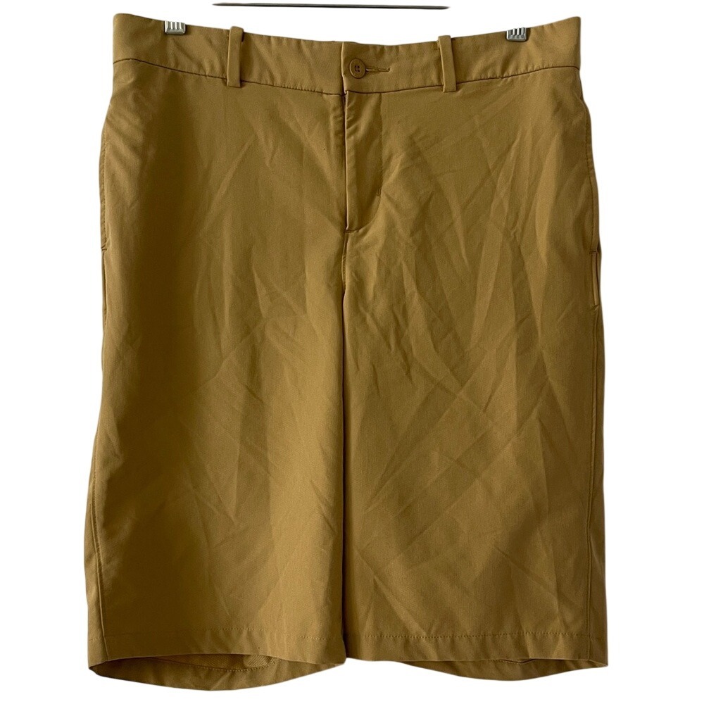 Nike Boys Khaki Flat-Front Golf Shorts XL